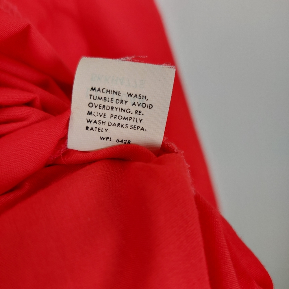 Wrangler Vintage Red Embroidered Western Long Tails Decorative Snap Shirt, 15.5 - Picture 14 of 14